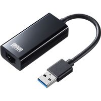 サンワサプライ USB3.2-LAN変換アダプタ(ブラック) USB-CVLAN1BKN 1個（直送品）