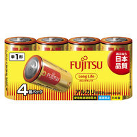 【数量限定】富士通 アルカリ乾電池ロングライフ単1形4本 1パック