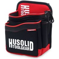 林商事 HUSOLID 腰袋 ポケット無 赤 HT-011 1個（直送品）