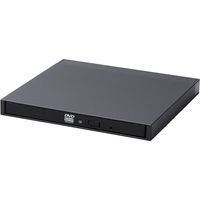 ロジテック ポータブルDVDドライブ/USB3.2(Gen1)/M-DISC対応/オールインワンソフト付/ブラック LDR-PML8U3VBK 1個