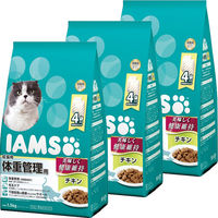 アイムス キャットフード 成猫用 体重管理用 チキン 1.5kg（375g×小分け4袋）3袋 マース
