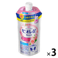 ビオレｕ エンジェルローズの香り ボディウォッシュ 詰め替え 340ml 1セット（3個） 花王