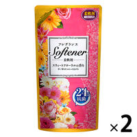 フレグランスソフター スウィートフローラルの香り 詰め替え 500ml 1セット（2個入） 柔軟剤 日本合成洗剤