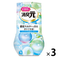 お部屋の消臭元 ふんわり清潔せっけん 消臭芳香剤 部屋用 400ml 1セット（3個） 小林製薬