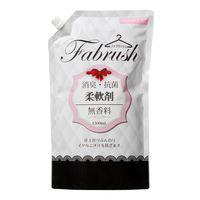 fabrush（ファブラッシュ） 消臭・抗菌 濃縮柔軟剤 無香料 詰め替え 大容量 1500ml 1個 柔軟剤 ロケット石鹸