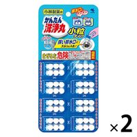 かんたん洗浄丸 小粒タイプ 8パック キッチン・洗面台・トイレ・お風呂の排水口のパイプ洗浄 1セット（2個） 小林製薬