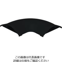 マサル工業 マサル ガードマン2R型付属品 平面マガリ 5号 ブラック GAM5W 1個 122-0910（直送品）