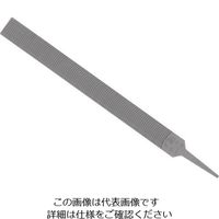 ツボサン 波目ヤスリ 平 200mm 荒目 HI20061 1本 852-8134（直送品）