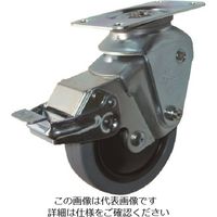 ハンマー オールステンレスクッションキャスター旋回式ゴム車輪125mm 線径2.0 SP付 935S0E-FR125S20 814-4496（直送品）