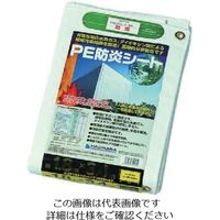 萩原工業 萩原 ターピー PE防炎シート ホワイト コンパクト 3.6m×5.4m PEB3654 1セット(5枚) 868-4475（直送品）