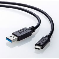 サンワサプライ USB3.1 Gen2 Type C-Aケーブル（ブラック・0.5m） KU31-CA05 1本