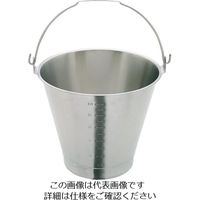 スギコ産業 スギコ ステンレスバケツ目盛付 12L 18ー8 SH-549-13WBM 1個 136-2127（直送品）