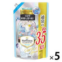 レノアハピネス パステルフローラル&ブロッサム 詰め替え 超特大 1485ml 1セット（5個入） 柔軟剤 P&G