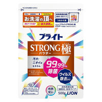 ブライト STRONG（ストロング）極 粉末タイプ 詰め替え 500g 1個 衣料用漂白剤 ライオン