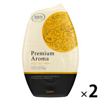 お部屋の消臭力 Premium Aroma プレミアムアロマ 消臭芳香剤 部屋用 置き型 柚黄 400mL 1セット（2個） エステー