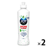 【アウトレット】除菌ジョイコンパクト JOY 緑茶の香り 本体 大容量ボトル 300ml 1セット（2個入） 食器用洗剤 P&G