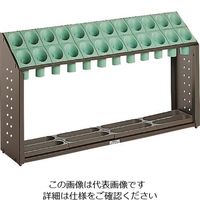 テラモト シュート式傘立て オブリークアーバン(24本収納)グリーン UB-285-124-1 1台 817-3413（直送品）