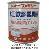 シントーファミリー シントー 高級合成樹脂エナメル 黄色 1/12L 3209-0.08 1セット(12缶) 851-1922（直送品）