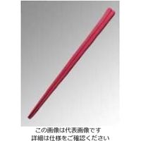江部松商事（EBEMATSU） Reプラ四角箸 23cm 赤（PPS製） 1組 61-6769-80（直送品）