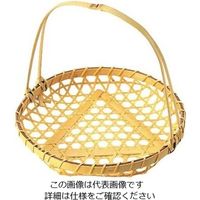 萬洋 竹製 盛カゴ 小（取手付）18-110 φ130×145 1個 61-6776-62（直送品）