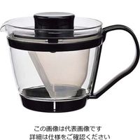 AGCテクノグラス イワキ レンジのポット茶器(ブラック)K863ーBK 61-6796-20 1個（直送品）