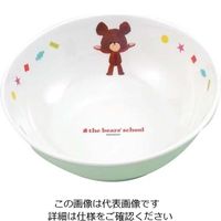 関東プラスチック工業 お子様食器 くまのがっこう ラーメン鉢 CMー51J 61-6837-13 1個（直送品）