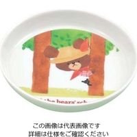 関東プラスチック工業 お子様食器 くまのがっこう 小皿 Mー8J 61-6837-14 1個（直送品）