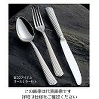 アズワン 18-8 スパークル テーブルナイフ（H・H）ノコ刃付 1個 61-7612-48（直送品）