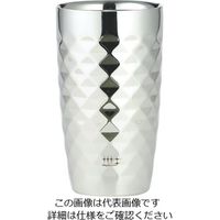 アズワン 磨き屋 2重ビアタンブラー（ダイヤモンドカット仕上） 370mL 1個 62-3828-20（直送品）