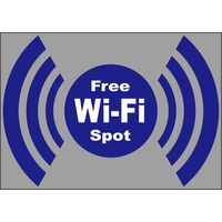 【販促・POP】P・O・Pプロダクツ ウィンドーシール FREE Wi-Fi