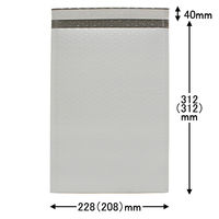 耐水クッション封筒（ポリエチレン製） ネコポス用 外寸：312×228m 白 EPECKA4 1パック（25枚入） キングコーポレーション