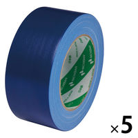 【ガムテープ】 カラー布粘着テープ No.102N 0.30mm厚 青 幅50mm×長さ25m ニチバン 1セット（5巻入）