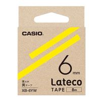 エスコ 6mm テープカートリッジ(黄に黒文字) EA761DR-503 1セット(10個)（直送品）