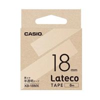 エスコ 18mm テープカートリッジ(半透明に黒文字) EA761DR-532 1セット(5個)（直送品）