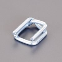 エスコ 25mm ベルト締機用止金具(スチール製/10個) EA628PM-222 1セット(100個:10個×10パック)（直送品）