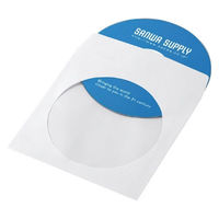 サンワサプライ CD／DVDペーパーケースホワイト100枚 FCD-PS100WN 1パック（直送品）