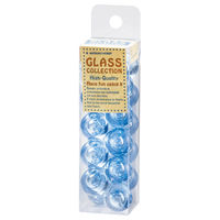 松野工業 日本製 ビー玉 ガラス玉 バブルマーブルライトコバルト BS2391 １セット（240粒：20粒×12）（直送品）