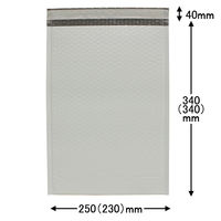 耐水クッション封筒（ポリエチレン製） 定形外規格内サイズ用 白 EPECTG 1セット（100枚：25枚入×4パック） キングコーポレーション