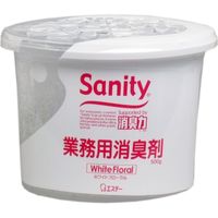 エステー 消臭力サニティー 業務用消臭剤 ホワイトフローラル 500g×16セット 4901070120574（直送品）