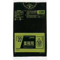 ジャパックス 業務用ポリ袋　20L10枚　黒　厚み0.025ｍｍ TM22 10冊（100枚）