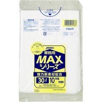 ジャパックス 業務用ポリ袋MAX 30L 10枚 半透明