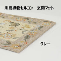 川島織物セルコン TELA ROSA フェルン 玄関マット FH1001 600×900mm グレー 1枚（直送品）