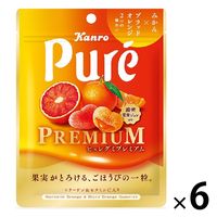 ピュレグミプレミアム みかん＆ブラッドオレンジ 54g 6袋 カンロ グミ キャンディ