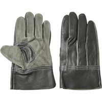 小野商事 牛本革作業手袋 背縫い ジャスピー AG490 1セット（2双）
