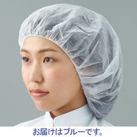 【使いきりキャップ】 川西工業 不織布アイソレーションヘアキャップ ブルー 7047B 500枚（100枚入×5箱）