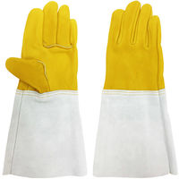 小野商事 溶接用手袋 牛本革使用 5本指 フリーサイズ AG502 1組(5双)
