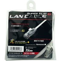 協和ハーモネット スーパーフラットG LANケーブル ホワイト HLC-SF6