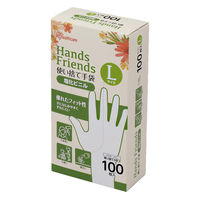アイリスオーヤマ 塩化ビニル使い捨て手袋L クリア PVC-100L 1袋（100枚）（直送品）