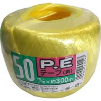宮島化学工業 PE玉巻テープ 50×300m 黄 TE004 1個
