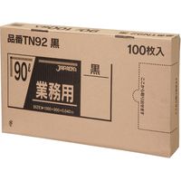 ジャパックス 業務用ポリ袋　90L100枚BOX　黒　厚み0.04ｍｍ　 TN92 1セット（300枚）